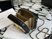 Chanel 21K Small Vanity Case leather handle black – 99105 – 15x11x6.5cm - 2
