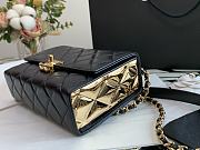 Chanel 21K Portable Mirror Box Handbag Black –99105– 12x5x17cm - 4