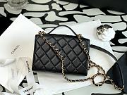 Chanel 21K Portable Mirror Box Handbag Black –99105– 12x5x17cm - 5