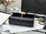 Chanel 21K Portable Mirror Box Handbag Black –99105– 12x5x17cm - 2