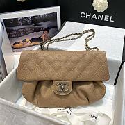 Chanel Vintage Flap Bag Brown Ball Pattern – 2910 - 30x18x4cm - 5