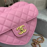 Chanel Vintage Heart Flap Bag Lambskin Pink – AS2060 - 20×17×6.5 - 6