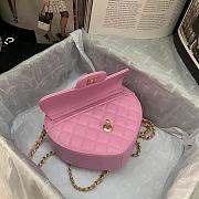Chanel Vintage Heart Flap Bag Lambskin Pink – AS2060 - 20×17×6.5 - 4