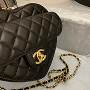 Chanel Vintage Heart Flap Bag Lambskin Black – AS2060 - 20×17×6.5 - 4