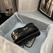 Chanel Vintage Heart Flap Bag Lambskin Black – AS2060 - 20×17×6.5 - 3