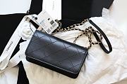 Chanel Flap Bag Lambskin Orange With Light Gold Double C Buckle Black –12×20×8cm - 3