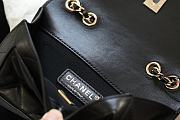 Chanel Flap Bag Lambskin Orange With Light Gold Double C Buckle Black –12×20×8cm - 2
