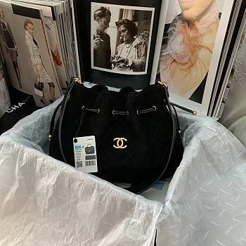 Chanel Drawstring Bucket Bag Imported Frosted Cowhide – AS2835 - 32x23x8.5 Cm