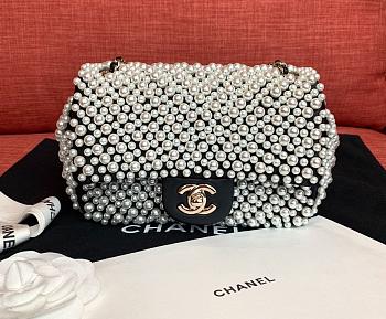 Chanel Mini Pearl Flap Bag – 20 x 15 x 6 cm