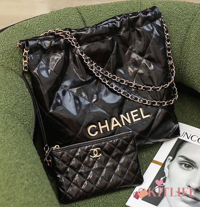 Chanel Shopping Bag Oil Wax Cowhide Retro Hardware – SS2022 - 30x7x29cm - 1
