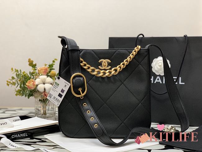 Chanel Hippie Bag Black Gold – 29x28x7cm - 1