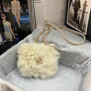 Chanel Mink Fur White – AS2885 – 15x11x4.5cm