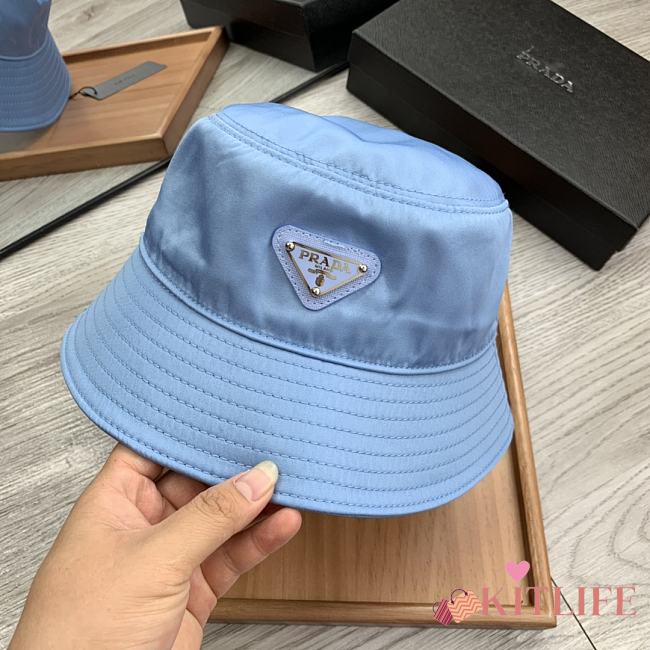 Prada Drill Bucket Hat Blue - 1