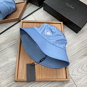 Prada Drill Bucket Hat Blue - 6