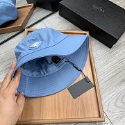Prada Drill Bucket Hat Blue - 4