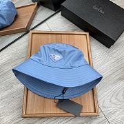 Prada Drill Bucket Hat Blue - 3