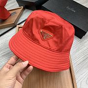 Prada Drill Bucket Hat Orange - 1