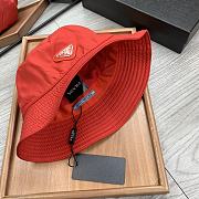 Prada Drill Bucket Hat Orange - 4