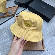 Prada Drill Bucket Hat Yellow - 1