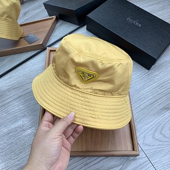 Prada Drill Bucket Hat Yellow