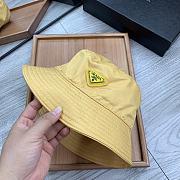 Prada Drill Bucket Hat Yellow - 6