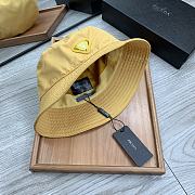 Prada Drill Bucket Hat Yellow - 4