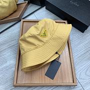 Prada Drill Bucket Hat Yellow - 5