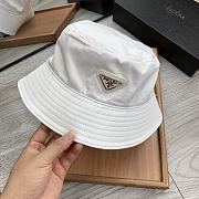 Prada Drill Bucket Hat White - 1