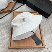 Prada Drill Bucket Hat White - 5