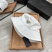 Prada Drill Bucket Hat White - 4