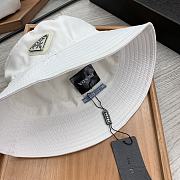 Prada Drill Bucket Hat White - 2