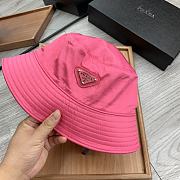 Prada Drill Bucket Hat Pink - 6