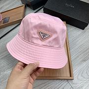 Prada Drill Bucket Hat Powder Pink - 1