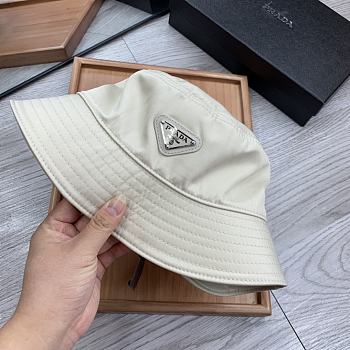 Prada Drill Bucket Hat Beige