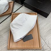 Prada Re Nylon Bucket Hat White - 3