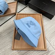 Prada Re Nylon Bucket Hat Blue - 3