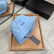 Prada Re Nylon Bucket Hat Blue - 5