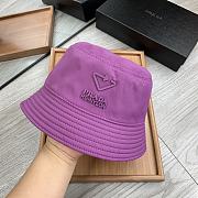 Prada Re Nylon Bucket Hat Purple - 5