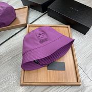 Prada Re Nylon Bucket Hat Purple - 3