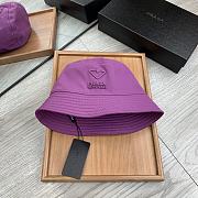 Prada Re Nylon Bucket Hat Purple - 2