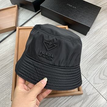 Prada Re Nylon Bucket Hat Black