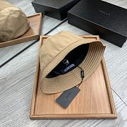 Prada Re Nylon Bucket Hat Beige - 5
