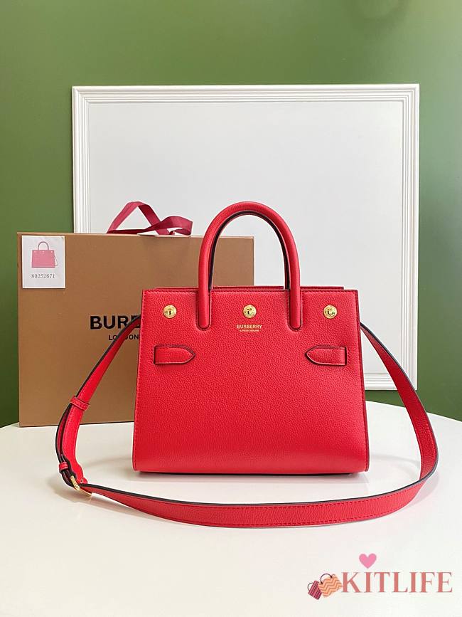 Burberry Title-Tyler Handbag grained leather Red – 26x13.5x20cm - 1