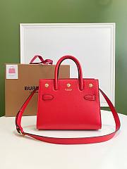 Burberry Title-Tyler Handbag grained leather Red – 26x13.5x20cm - 1