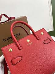 Burberry Title-Tyler Handbag grained leather Red – 26x13.5x20cm - 3