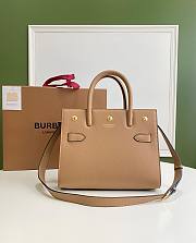 Burberry Title-Tyler Handbag grained leather Beige – 26x13.5x20cm - 1