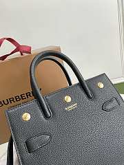 Burberry Title-Tyler Handbag Grained Leather Black – 26x13.5x20cm - 6