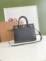 Burberry Title-Tyler Handbag Grained Leather Black – 26x13.5x20cm - 5