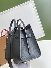 Burberry Title-Tyler Handbag Grained Leather Black – 26x13.5x20cm - 3
