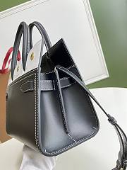 Burberry Title-Tyler Handbag Smooth Two-Tone Calfskin Leather Black/White - 26 X 13.5 X 20cm - 2